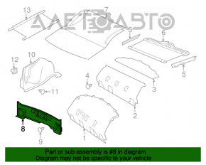 Trunk opening trim Chrysler 300 11-