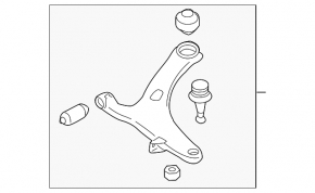 Lower front left control arm for Subaru Forester 14-18 SJ