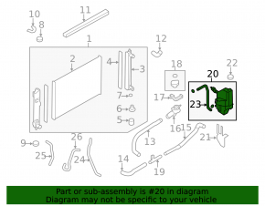 Nissan Murano z51 09-14 Coolant Expansion Tank with Cap