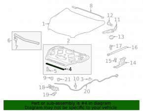 Chevrolet Equinox 10-17 Hood Seal