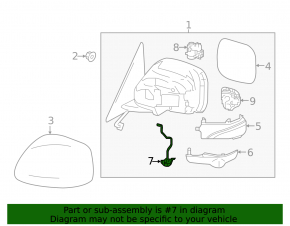 Side Mirror Camera Left Infiniti JX35 QX60 13-