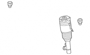 Front left air shock absorber Volvo XC90 16-26