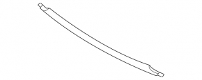 Volvo XC90 16-26 rear bumper center molding, chrome