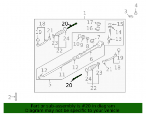 Steering rod left Nissan Versa 1.8 10-12 CTR