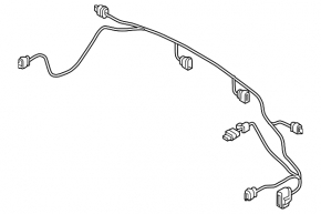 Wiring of the front bumper Audi A6 C8 19- for parking sensors and park assist