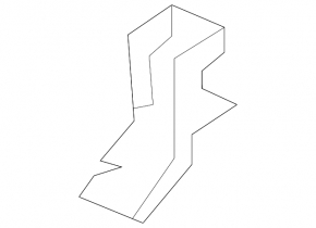 Upper front fender apron bracket, right, Toyota 4Runner 10-24