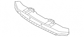 VW Jetta 15-18 USA Front Bumper Absorber Broken