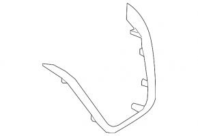 Front panel trim central Nissan Murano z52 15- chrome, scratches