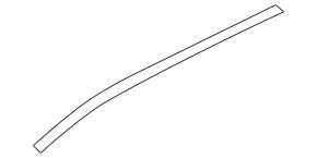 Left roof trim for Infiniti QX50 19-25 sunroof, gloss black