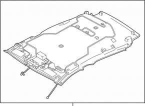 Infiniti QX30 17-17 Headliner Without Sunroof Black