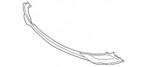 Lower grille of the front bumper Hyundai Sonata 11-14 under fog lights
