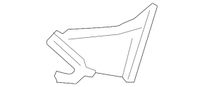 Front right bumper air duct Hyundai Elantra AD 17-18 prerest without fog lights