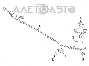 Parking sensors rear Subaru Impreza 4d 17-18 GK