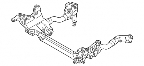 Front subframe for Audi Q5 8R 09-12 under power steering