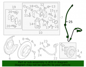 ABS sensor wire rear right Kia Niro 20-22 HEV, PHEV