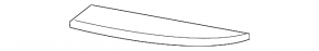 Upper left bumper grille trim Porsche Cayenne 958 11-14
