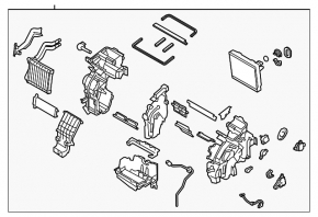 Heater assembly Kia Niro 20-22 HEV, PHEV without rear row blowing