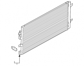 Air conditioning radiator condenser Porsche Macan 15- AVA