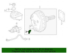 Pressure sensor on the vacuum booster Mercedes GLS-class X166 13-19