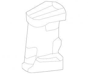 Lower right radiator duct for Mercedes GLS-class X166 13-19 (foam plastic)