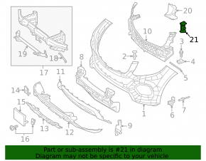 Lower right radiator duct for Mercedes GLS-class X166 13-19 (foam plastic)