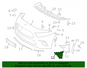 Mercedes A-Class V177 19-22 Front Bumper Air Duct, Left, Exterior, AMG Pack