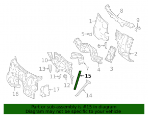 Front strut strut left upper Mercedes W213 E 17-23