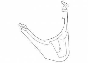 Steering wheel trim lower Mazda 3 14-16 BM scratches
