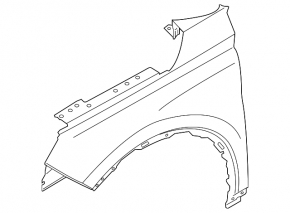 Lincoln Corsair 20-26 front right fender