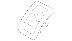 Isofix rear seat pad, 2nd row, Land Rover Range Rover Velar 18-23, black