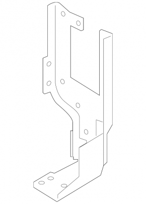 Land Rover Range Rover Evoque 19-23 hood latch plate