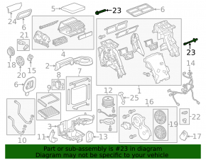Temperature sensor in the heater left Chevrolet Equinox 18-22