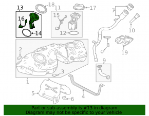 Fuel Level Sensor Cadillac CTS 14-19