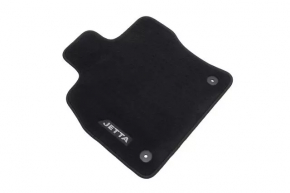 Front right interior mat VW Jetta 19- cloth black, not