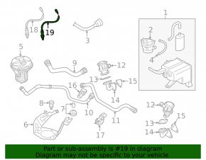 Lambda probe right second VW Passat b8 16-19 USA 3.6