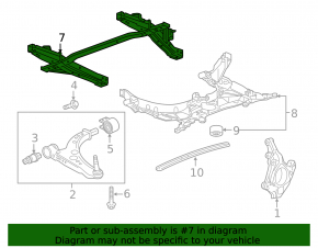 Chevrolet Volt 16 front subframe - iron