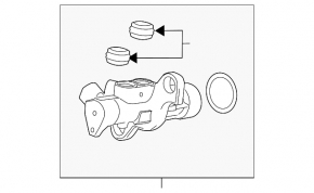 Chevrolet Impala 14-20 Master Brake Cylinder with Reservoir