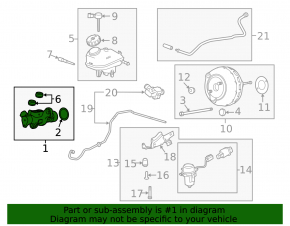Chevrolet Impala 14-20 Master Brake Cylinder with Reservoir
