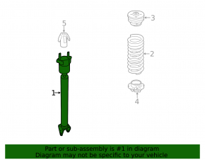 Rear left shock absorber Mercedes R-class W251 06-13 BILSTEIN