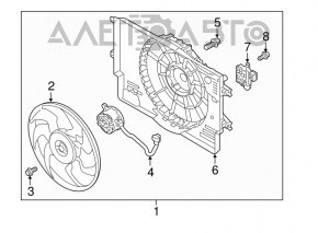 Cooling Fan Computer Kia Niro 17-22 HEV, PHEV