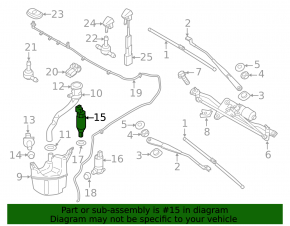 Volvo S60 14-18 windshield washer motor