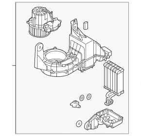 Heater assembly 3 row Volvo XC90 16-23