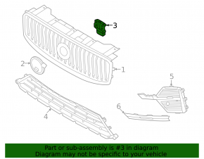 Cruise radar bracket Volvo XC60 22-25