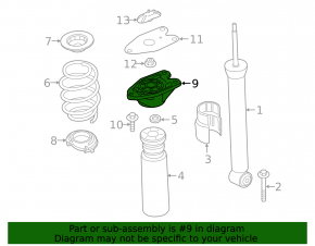 Shock absorber support rear left Mini Cooper F56 3d 14-