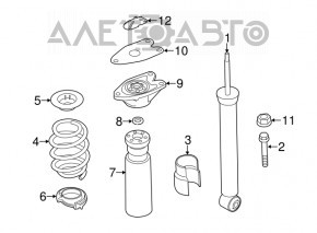 Rear right shock absorber support BMW X2 F39 18-23