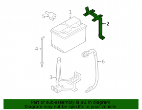 Battery mount Kia Optima 11-15