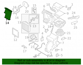VW Atlas 21-25 heater core