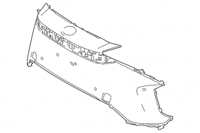 Bare front bumper for Toyota bZ4X 22-26 with camera