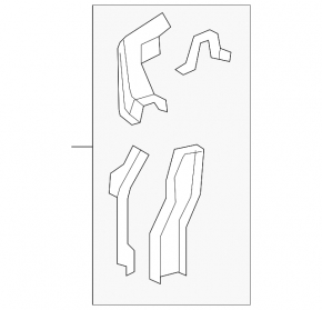 TV bracket, left eyelash, Toyota Camry v50 12-14 USA