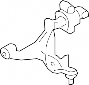 Lower control arm, front left, Infiniti QX50 14-17 AWD